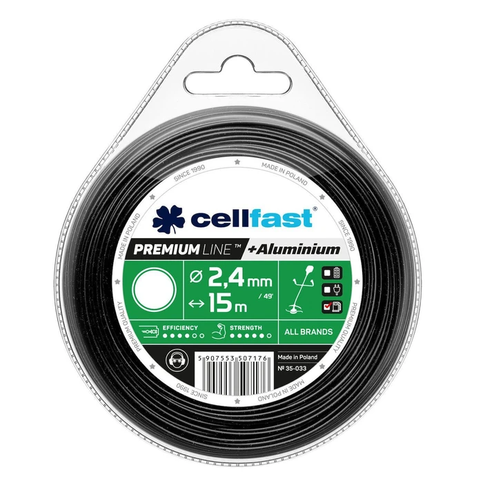 Cellfast 35-033 Round Trimmer Line 15 m x 2.4 mm (PREMIUM)