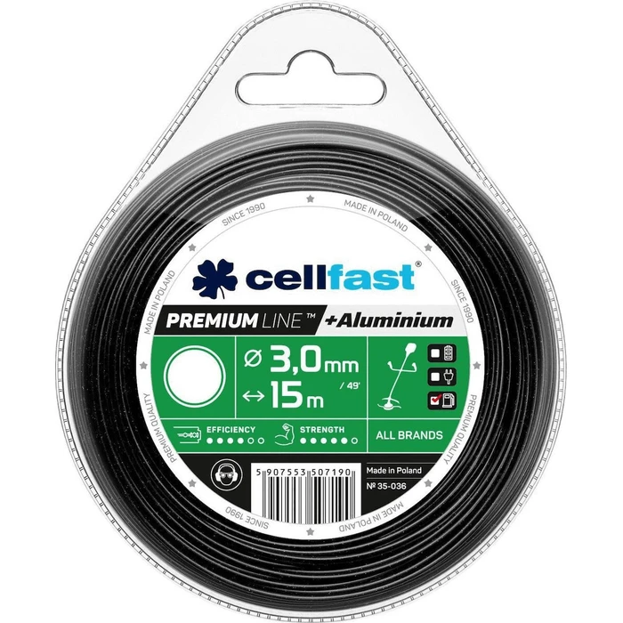 Cellfast 35-036 - Round Trimmer Line, 15 m, 3 mm