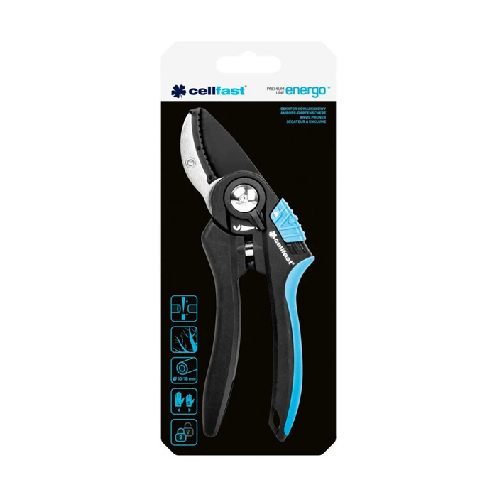 Cellfast Pruning Shears ERGO, Max Cutting Diameter 18 mm (SKU: 41-021)