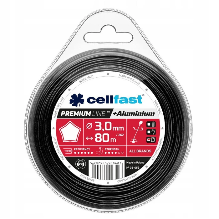 Cellfast Μεσινέζα Αλουμινίου Αστεροειδής 3.0mm x 80m - CELLFAST (35-059)