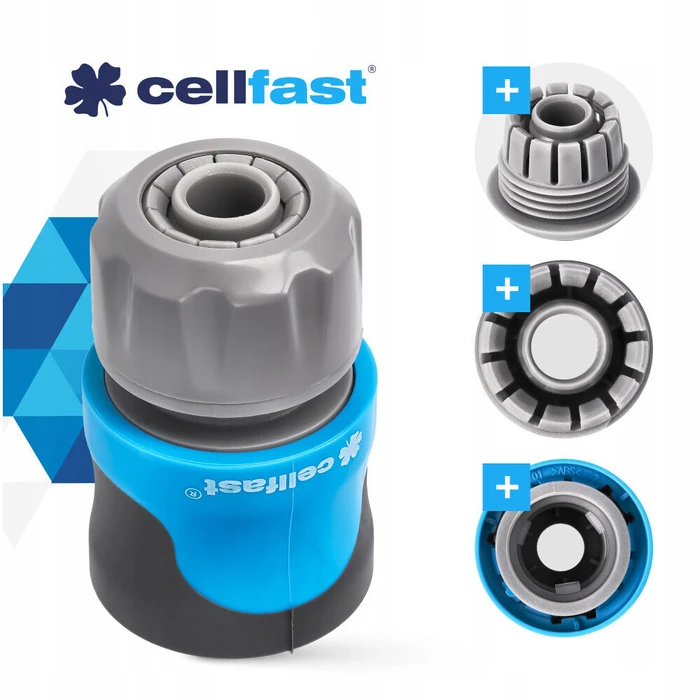 Cellfast Σύνδεσμος Ποτίσματος SAFETOUCH IDEAL 203,2 mm Γκρι (1/2 - 5/8)