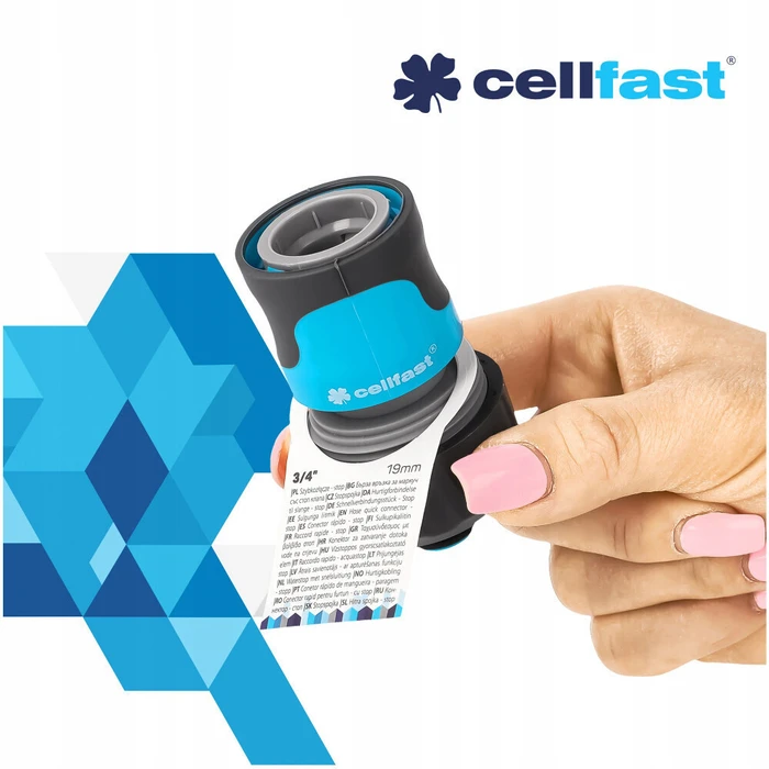 Cellfast 51-627 Quick Connector 3/4\" (19 mm) SAFETOUCH Grey"