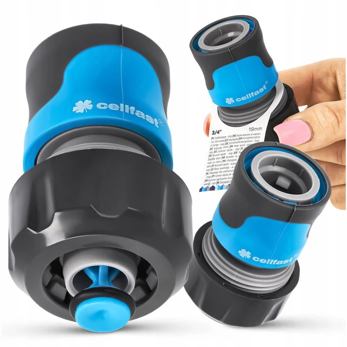 Cellfast 51-627 Quick Connector 3/4\" (19 mm) SAFETOUCH Grey"
