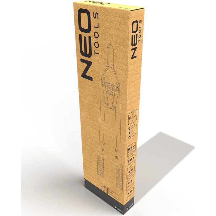 Neo Tools Front (Pistol‑Style) Hand Riveter for Steel & Aluminium Rivets 3.2-6.4 mm
