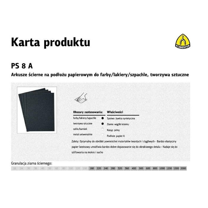 Klingspor Ταινία Λείανσης Πολυεργαλείου 230x280mm - Σετ 50 τεμ.