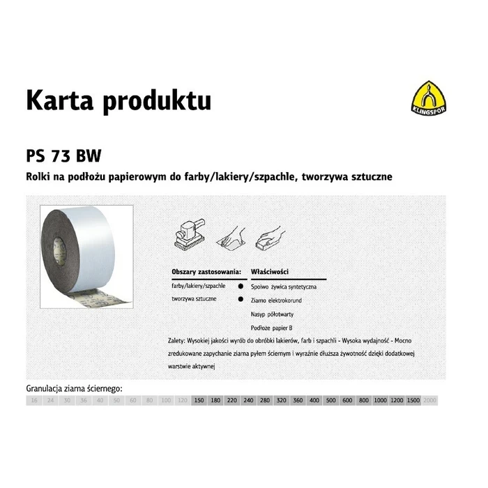 Klingspor Sanding Roll 308929 - 150 mm