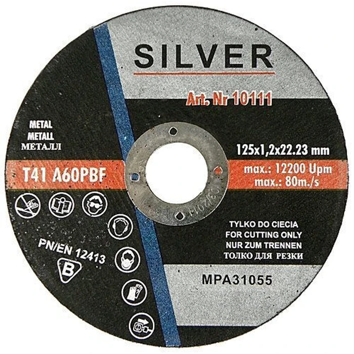 Silver Star Δίσκος Κοπής Μετάλλου 125mm με οπή 22,2 mm - MPN 10110