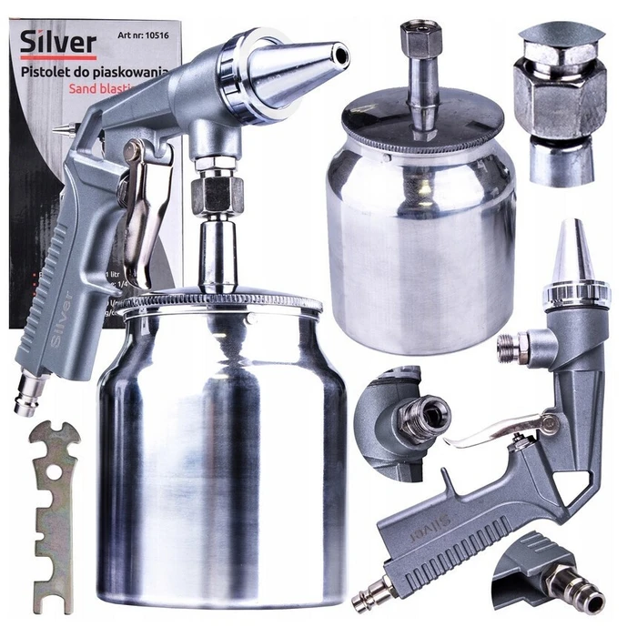 Silver Star Air Spray Gun - Bottom Cup 6.3mm (Model EX10516)