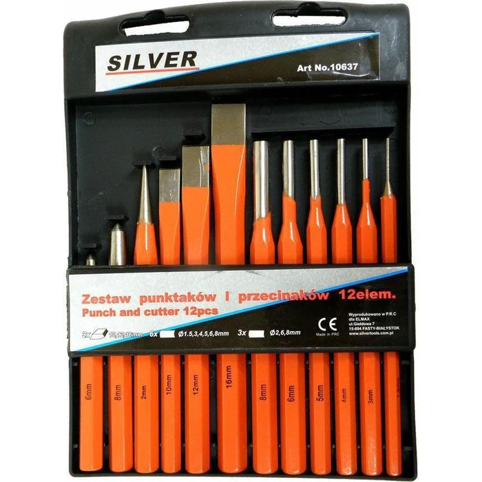 Silver Star Chisel Set 16 mm, 12 pcs, Model 10637