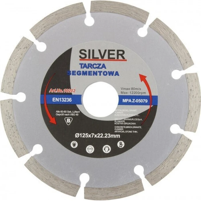 Silver Star Δίσκος Κοπής Δομικών Υλικών 125mm (Μοντέλο 10202)