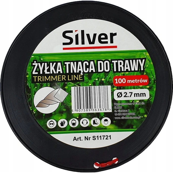 Square Trimmer Line 100 m Length, 2.7 mm Thickness