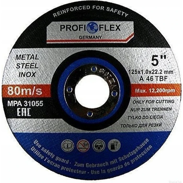 Silver 115mm Metal Cutting Disc