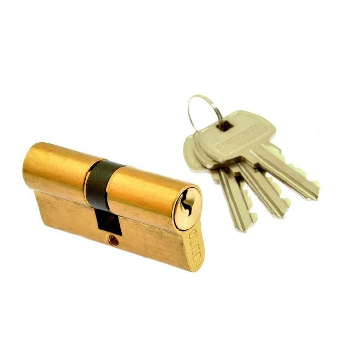 Gerda WKE1S 75 mm (30-45) Brass Euro Cylinder Lock with 3 Keys