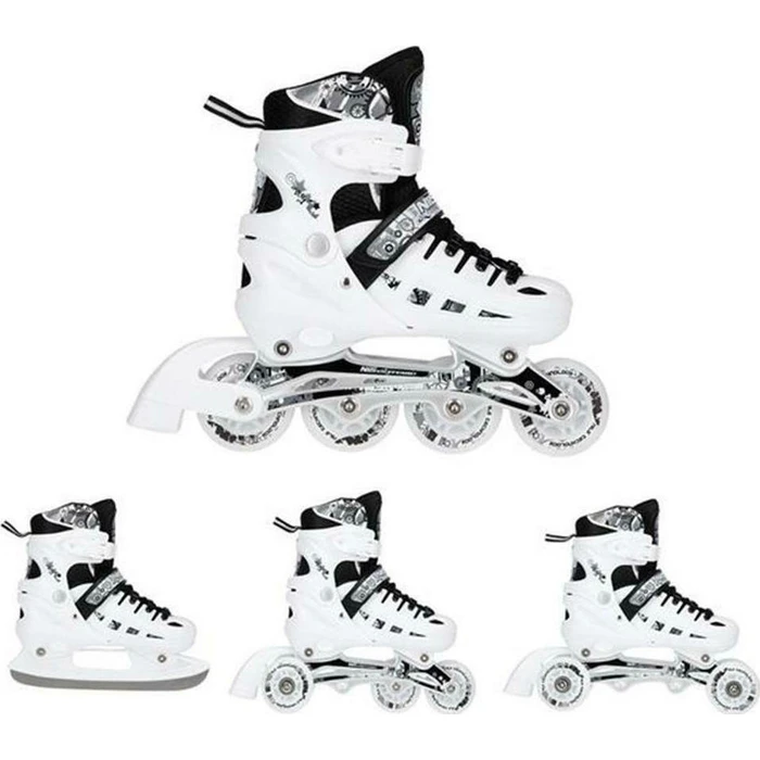 Nils NH10905 Inline Adjustable White Kids Roller Skates