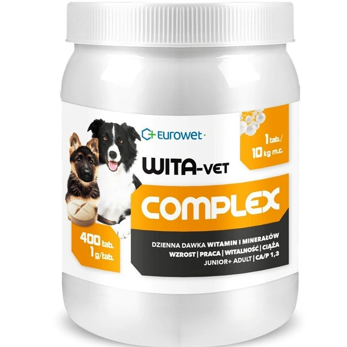 Eurowet Dog Multivitamins Tablets 201 g for Body Support