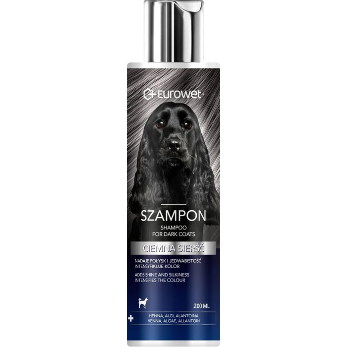 Eurowet Dog Shampoo for Dark-Colored Coat 200ml