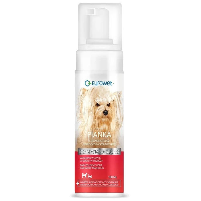 Eurowet Dry Shampoo Σαμπουάν στεγνού για Σκύλους και Γάτες 150 ml