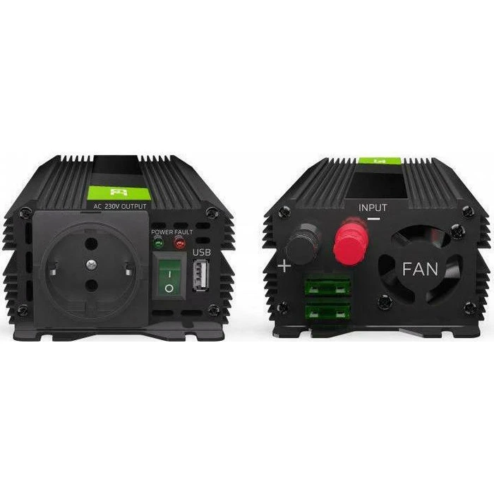 Μετατροπέας τάσης Green Cell PRO 24V σε 230V 500W (1000W peak) - Τροποποιημένη ημιτονοειδής