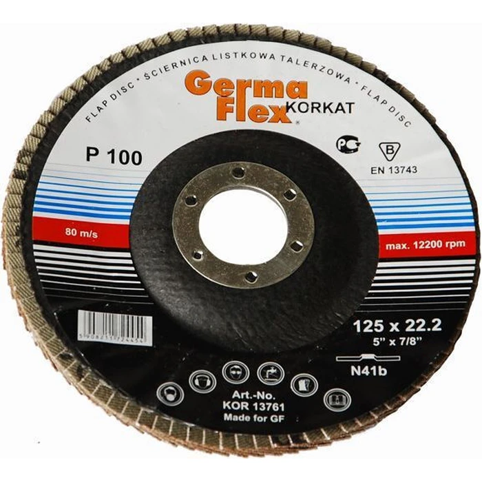 Germaflex 125 mm Metal & Wood Sanding Disc N41B125-100