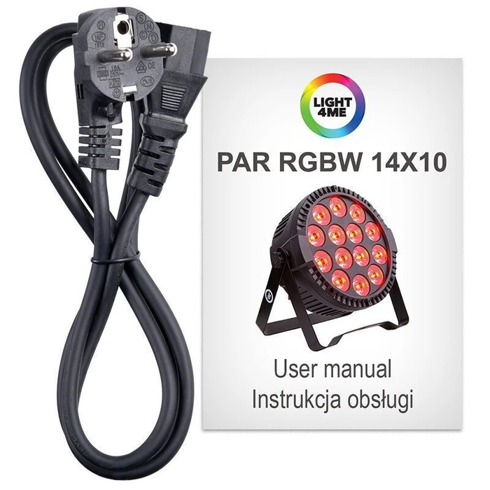 Light4me Spot LED PAR 14x10W RGBW