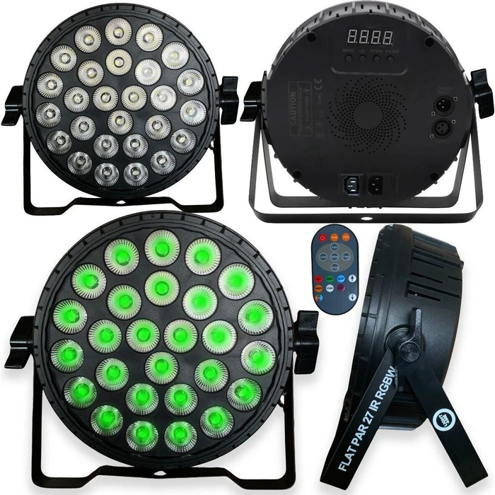 Light4me Flat Par 27 IR RGBW LED Spot PAR