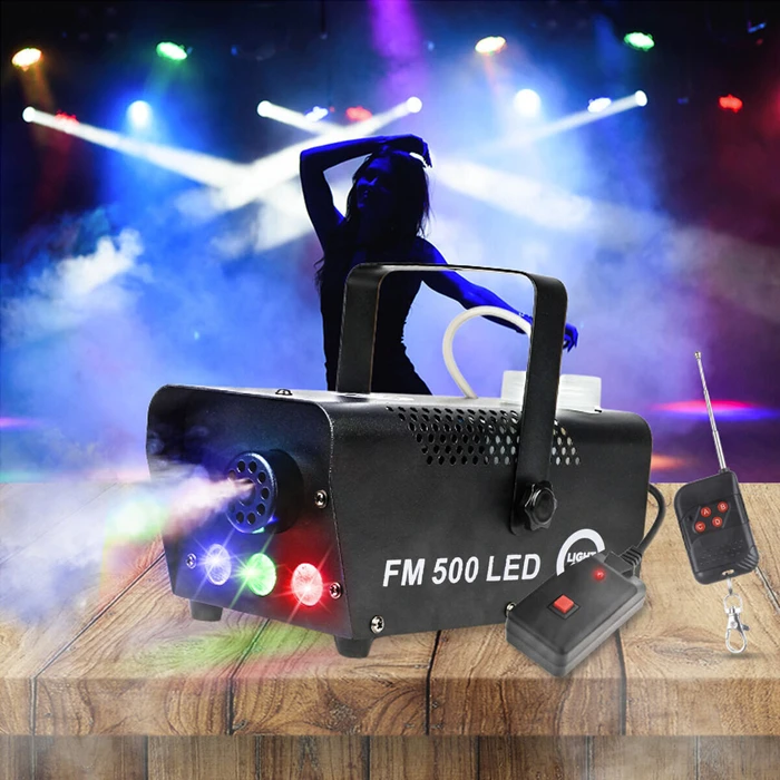 Light4me Μηχανή Καπνού 500W με Ασύρματο/Ενσύρματο Χειριστήριο (FM 500 LED V2)