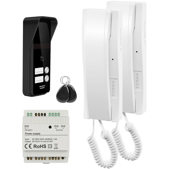 Orno Door Intercom Set - White