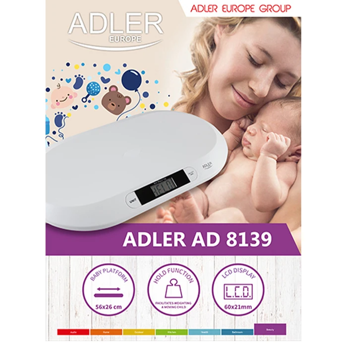 ADLER Baby Scale Electronic Paediatric Scale AD8139