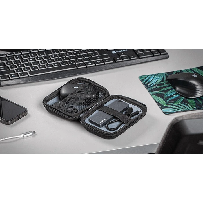 NATEC Shrimp Travel Case for HDD/SSD & Accessories (NET-0396) - Black