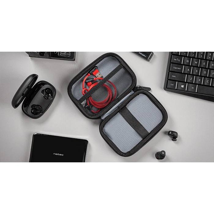 NATEC Shrimp Travel Case for HDD/SSD & Accessories (NET-0396) - Black