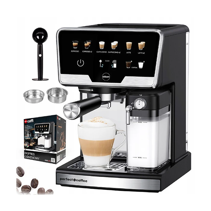 Eldom ECK1 Espresso Coffee Machine, inox (silver)