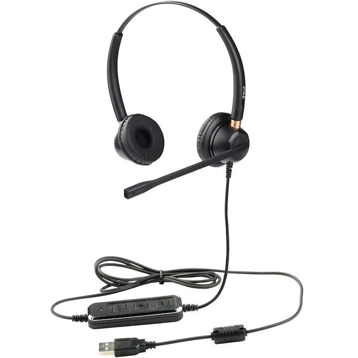 Tellur Voice 520N Headset On-Ear USB-A with Integrated Microphone (Black)