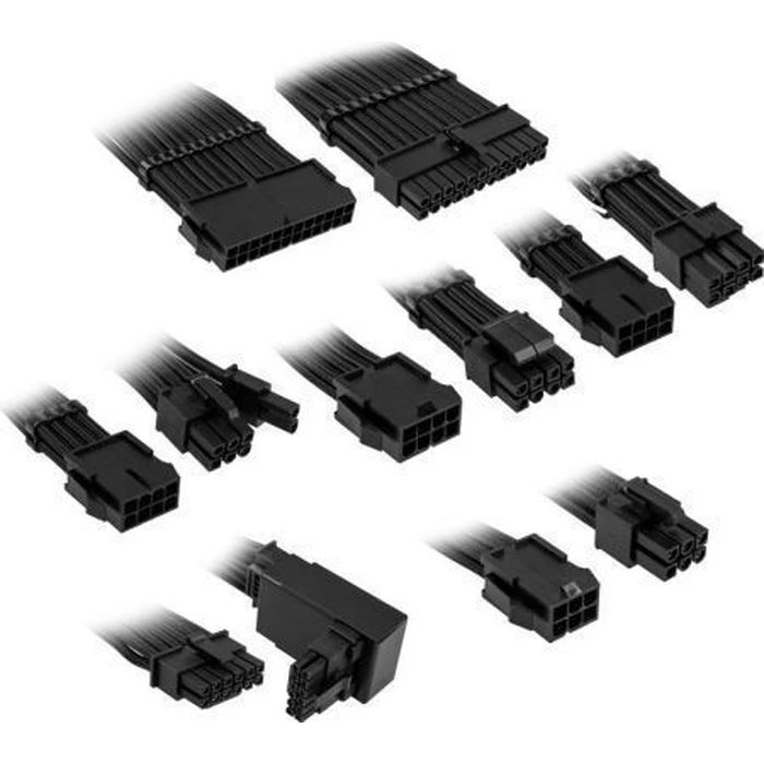 Kolink Core Pro Braided Cable Extension Kit 12V-2x6 Type 2 - Jet Black