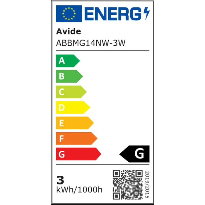 Avide LED Globe (G45) 3W E14 4000K Neutral White (Value)