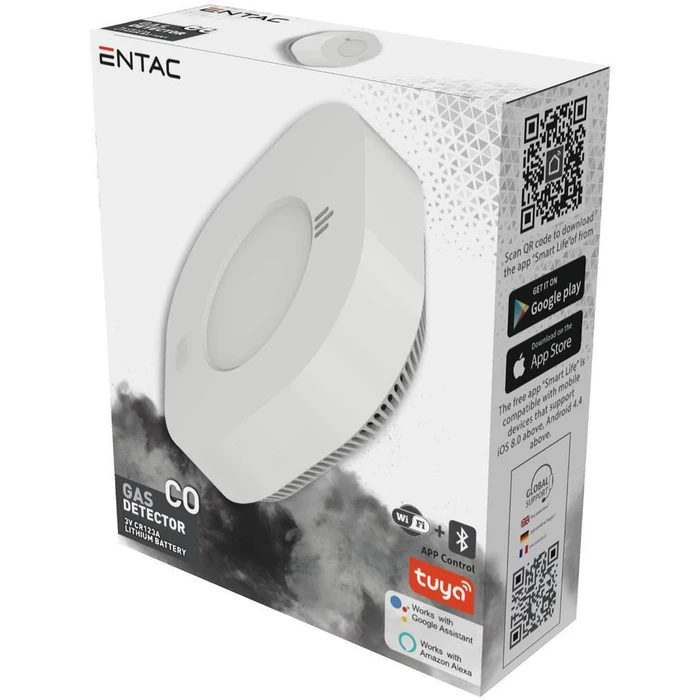 Entac Smart Carbon Monoxide (CO) Detector with WiFi (TUYA)