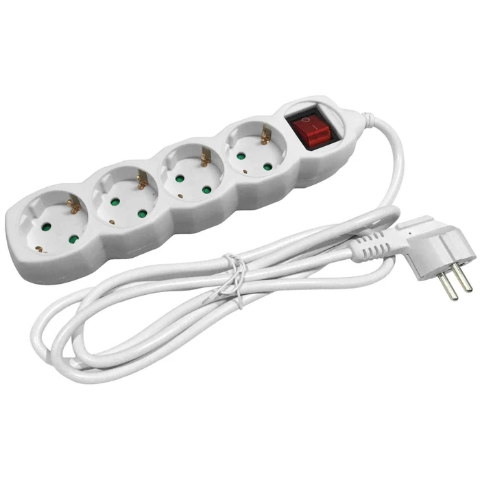 Entac Power Strip 4 Sockets with Switch 3x1.5mm 1.5m