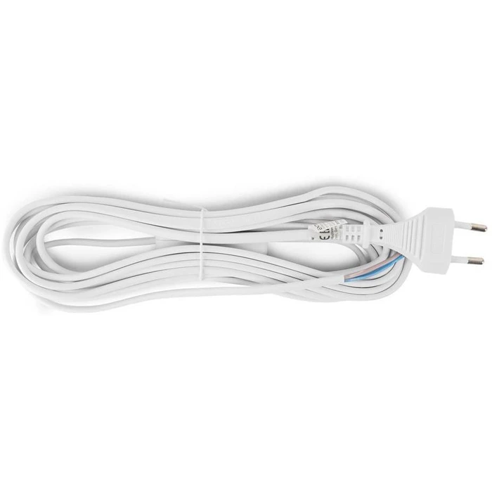 Entac Rewireable Cable 2G0.75 with On/Off Switch White 5m
