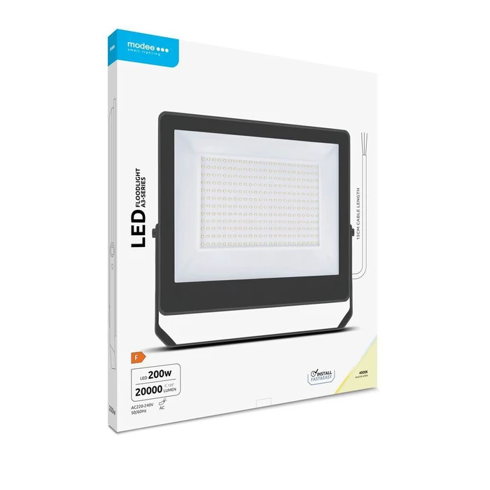 Modee Lighting Προβολέας LED A3-series Slim 200W 120° 4000K 20.000lm ERP