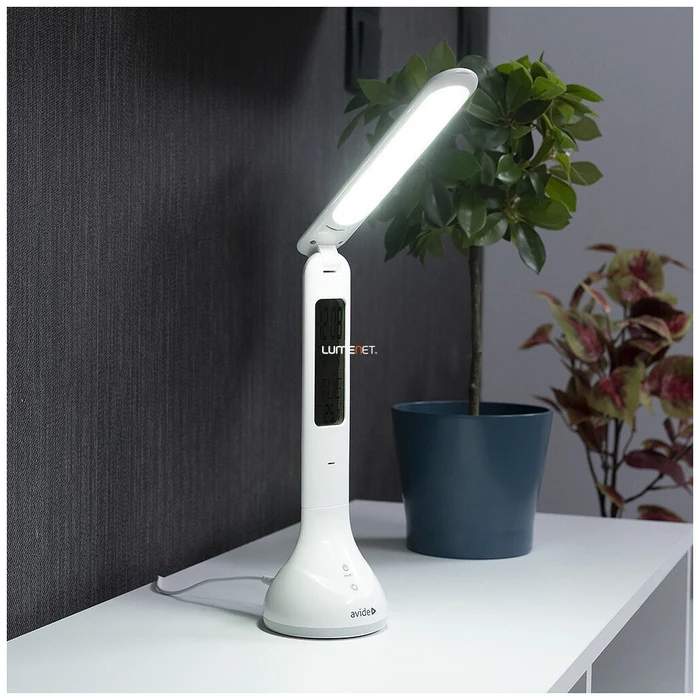 Avide Επιτραπέζιο Φωτιστικό LED RGB Kalendar Λευκό 4W 250lm