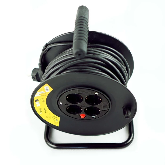Technik Professional Στροφείο 4 Θέσεων 25m 1 5mm2 Μαύρο