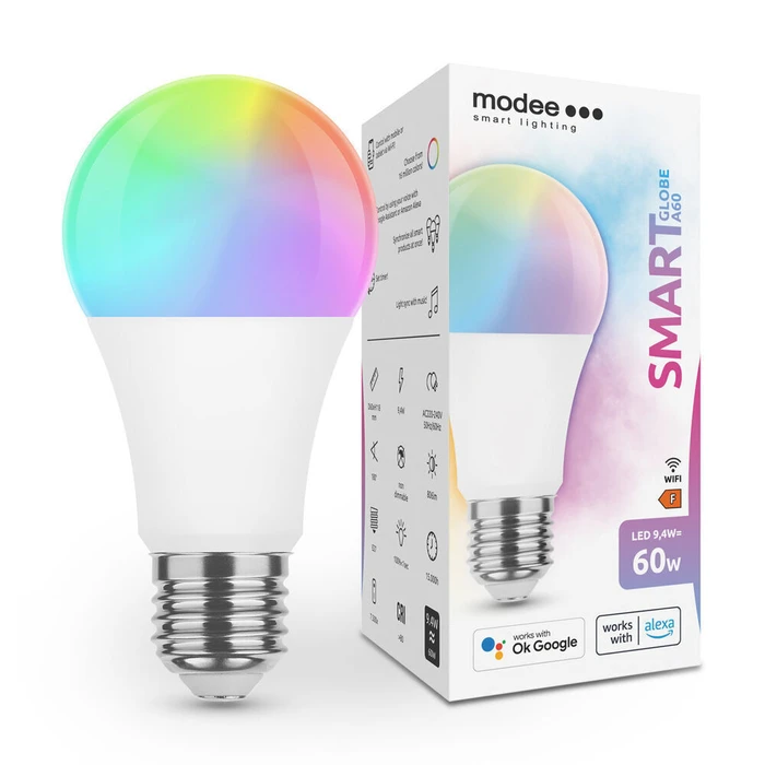 Modee Lighting Λάμπα LED Smart Σφαιρική A60 9 4W E27 180 RGB 806lm Tuya Wi Fi