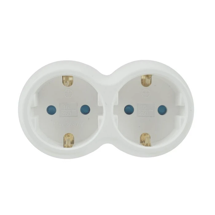 Technik Schuko Socket Adapter 2-Way 16A (TP2)