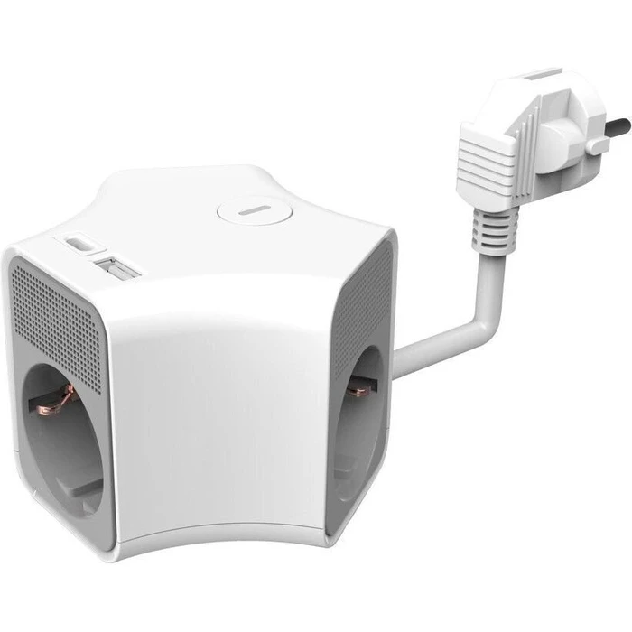 Technik Πολύπριζο Στρογγυλό 3 Θέσεων 1,4m με USB-A και USB-C 16A