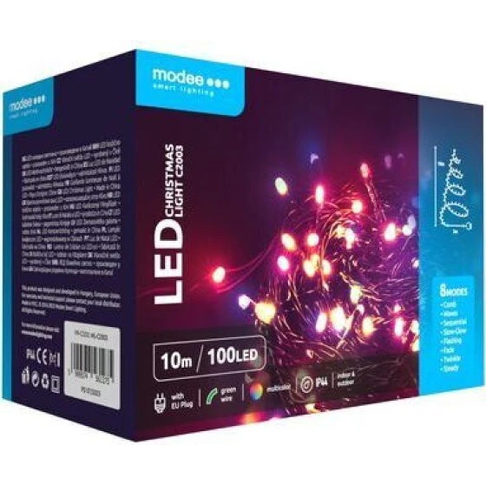 Christmas LED String Lights Modee Lighting 100LED 10m 10cm Multicolor