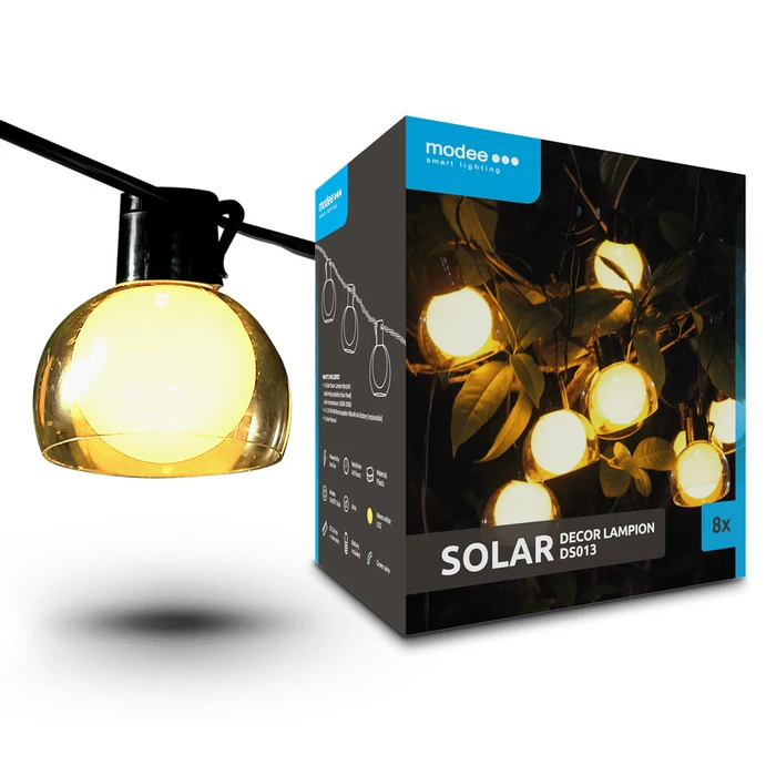 Modee Lighting LED Solar Garland 8 pcs 4.4 m