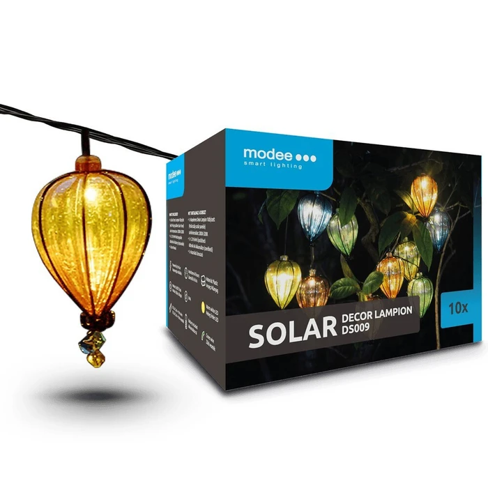 Modee Lighting LED Vintage Ηλιακή Γιρλάντα 10db 4 9m