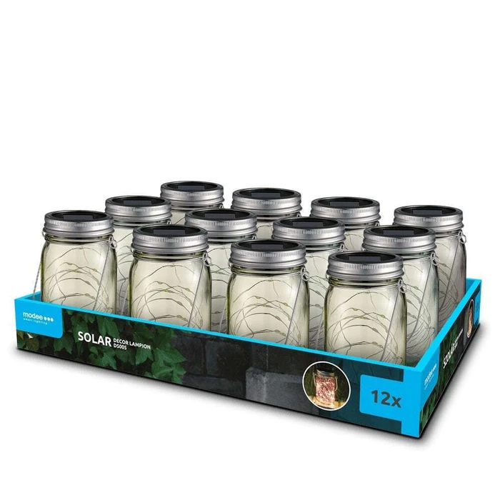 Modee Lighting Solar Fairy Light Jars 12 Pieces