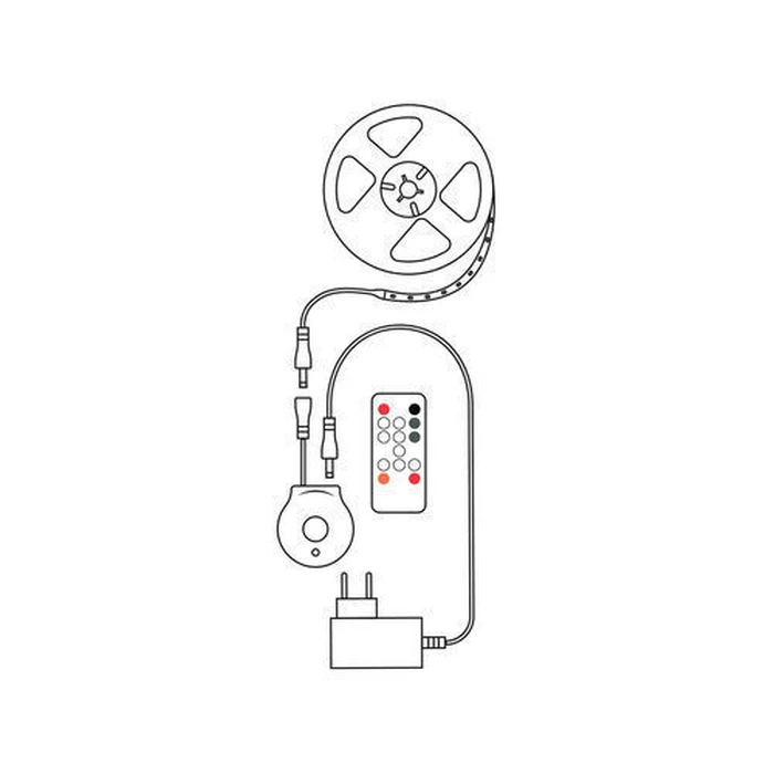 Modee Lighting Smart LED Strip 12W IP20 with Remote Control and Sensor 2700K 800lm 3m