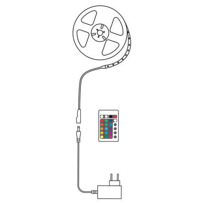 Modee Lighting Ταινία LED Smart RGB με Τηλεχειριστήριο 24W 10m