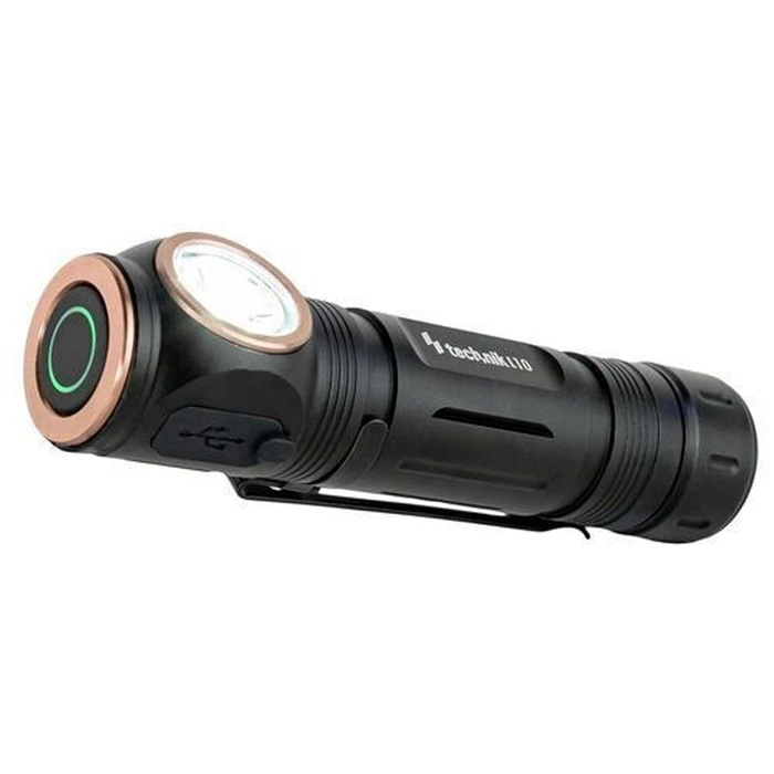 Handheld Flashlight Technik L10 with 1x18650 2200mAh Battery Osram P9 and USB C Cable 1000lm 1000lm